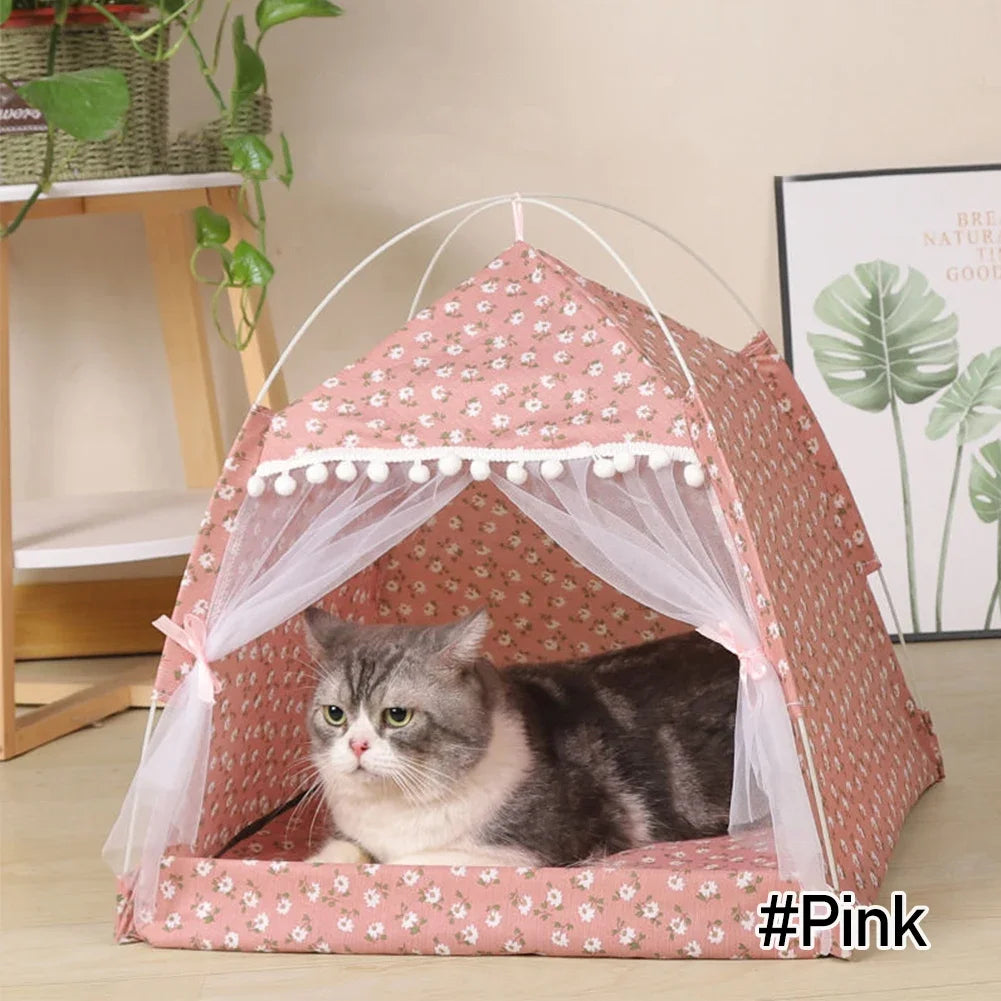 Foldable Pet Tent Bed