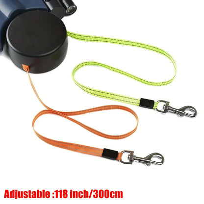 Dual Retractable Dog Leash