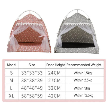 Foldable Pet Tent Bed