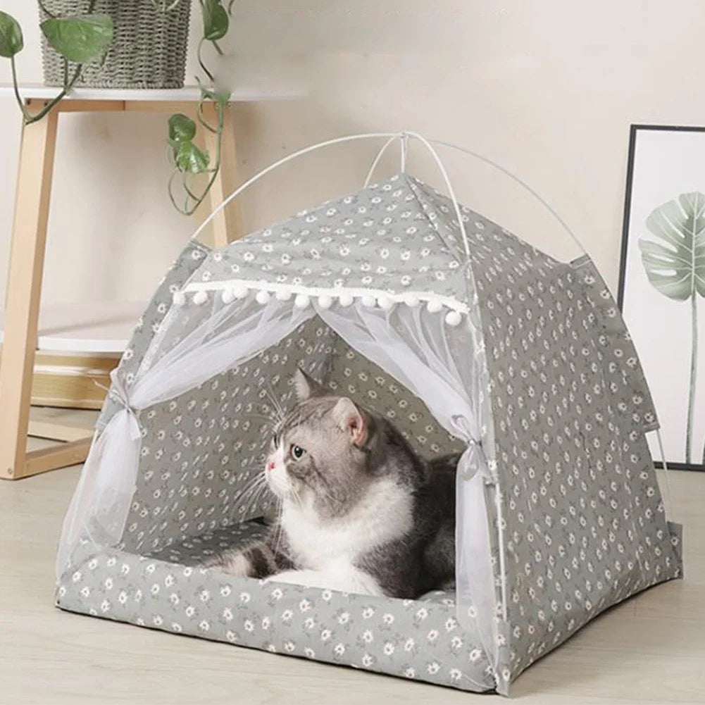 Foldable Pet Tent Bed