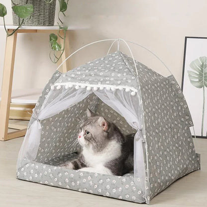 Foldable Pet Tent Bed