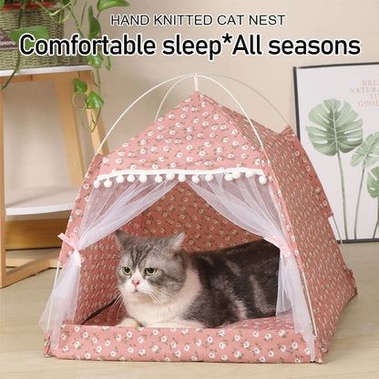 Foldable Pet Tent Bed