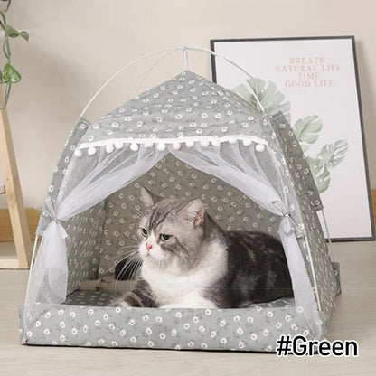 Foldable Pet Tent Bed