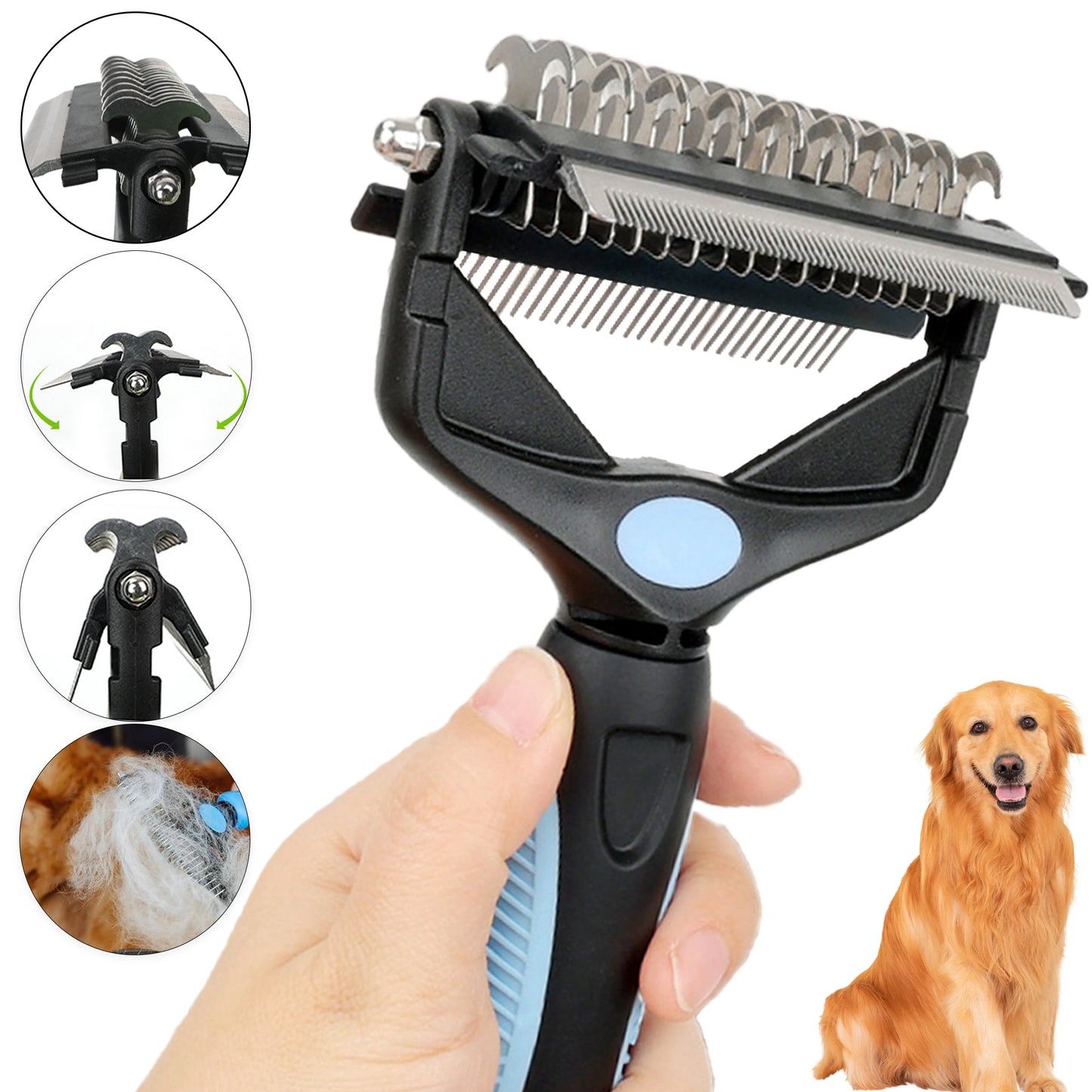 3 In 1 Deshedding Brush