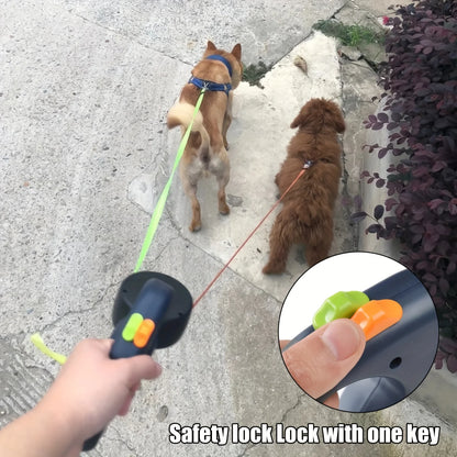 Dual Retractable Dog Leash