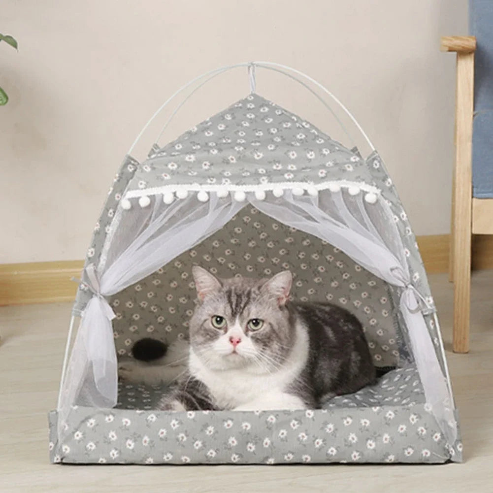 Foldable Pet Tent Bed