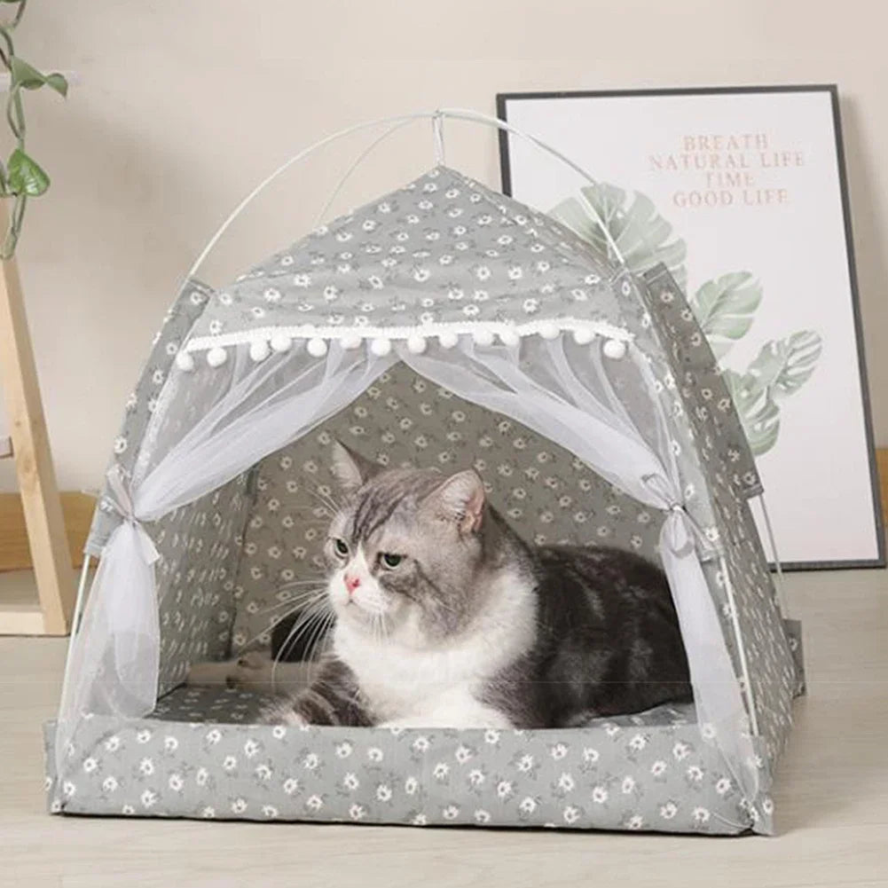 Foldable Pet Tent Bed